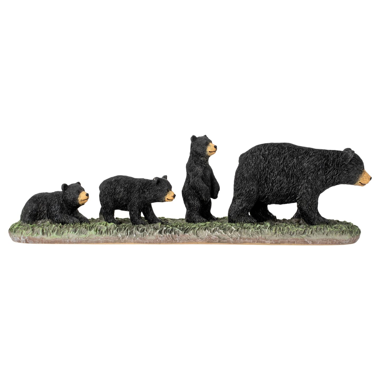 Slifka Sales Co. Black Mama Bear and Cubs 11 x 3 Resin Table Top Figurine