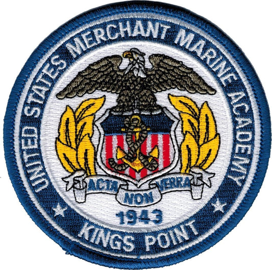 U.S. Merchant Marine Academy / Kings Point 1943 4" Embroidered Patch