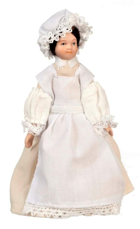 Aztec Imports, Inc. Dollhouse Miniature Doll Mail, Victorian Outfit, Porcelain #G7685
