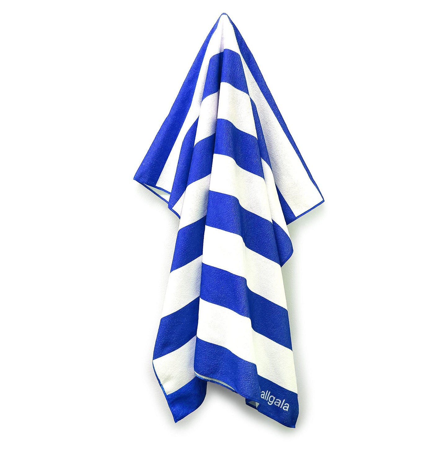 Allgala Oversize 40"x70" Cabana Stripe Design Microfiber Beach Towel