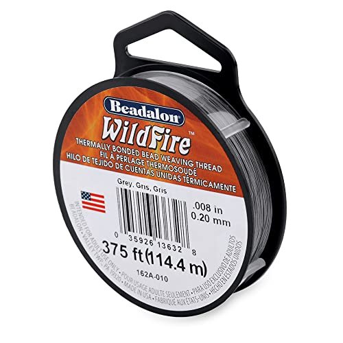 Beadalon Wildfire, 0.006 in, 0.15 mm, Break Strength 10 lb / 4.5 kg, Black, 125 yd / 114 m