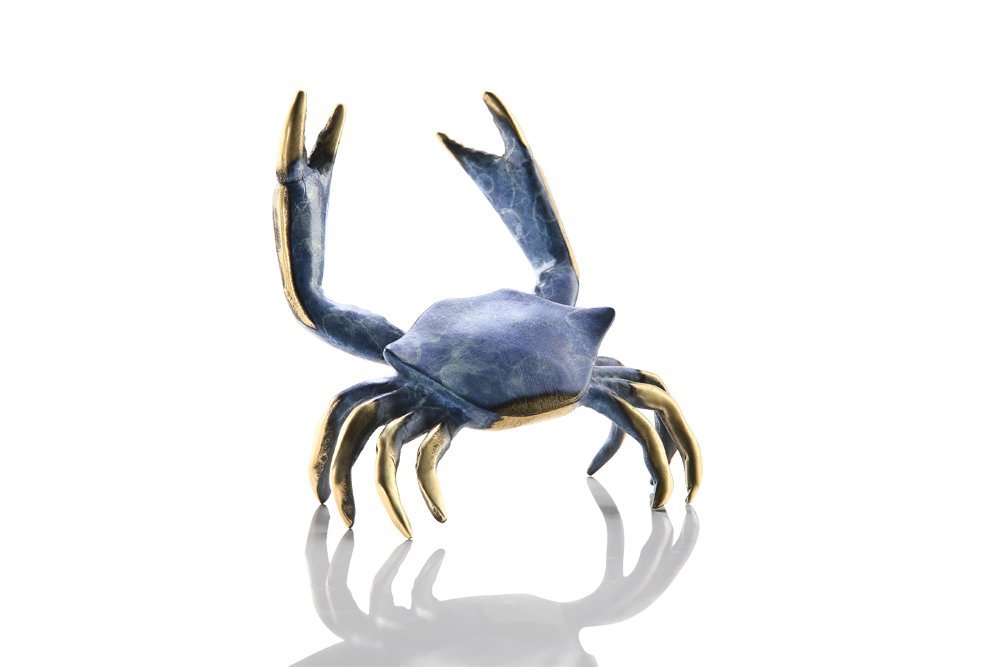 SPI Home Brass Chesapeake Bay Maryland Crab Figurine