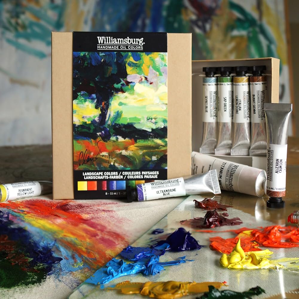 Williamsburg Artist Oil Colors by GOLDEN, Black, Gray and White, Professional Oil Paint