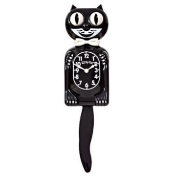 Small Kitty-Cat Klock Classic Black (Includes Battery)