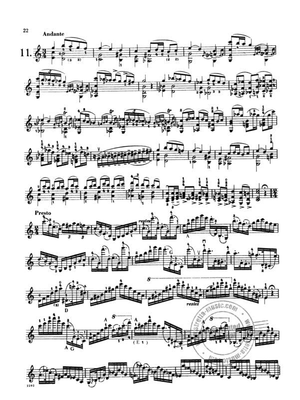 Paganini, Niccolo- 24 Caprices for Violin - by Ivan Galamian - Published by International