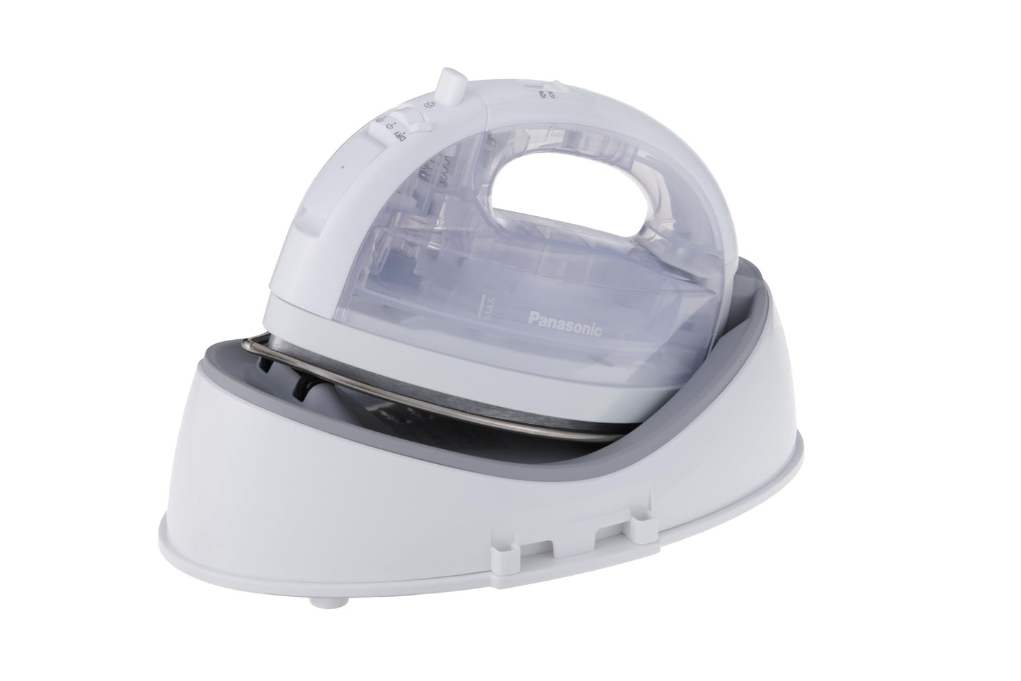 Panasonic Cordless Steam/Dry Iron, 1500W Wide Stainless Steel Plate