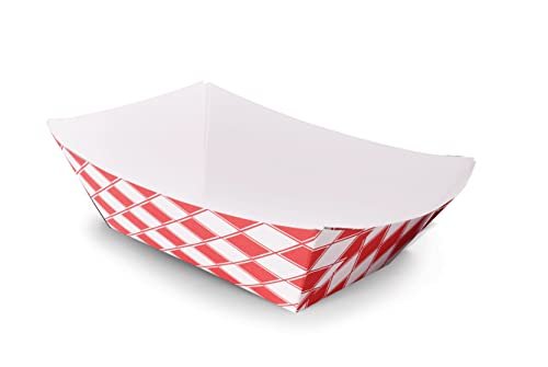 DHG PROFESSIONAL Case of 1000 Paper Food Trays Hot Dog, Popcorn, Nacho, Burger
