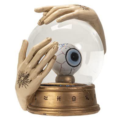 Pacific Giftware Seeing Eye Water Globe, 5.28-inch Height, Resin, Water, and Glass, Home Décor, Tabletop Décor, Halloween
