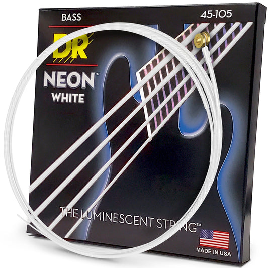 DR Strings HI-DEF NEON™ - PINK coloured Bass Strings