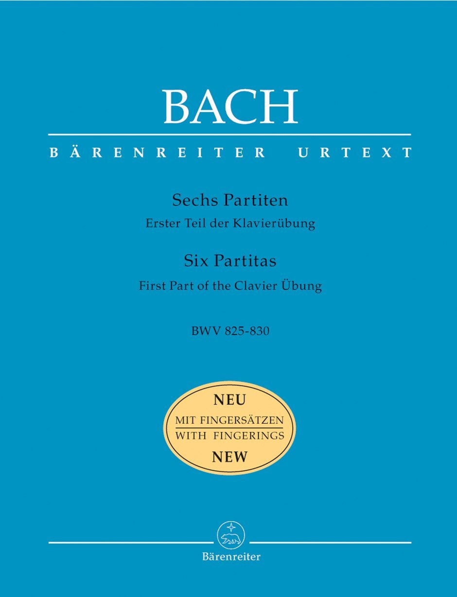 Six Partitas BWV 825-830 with fingerings (Piano)