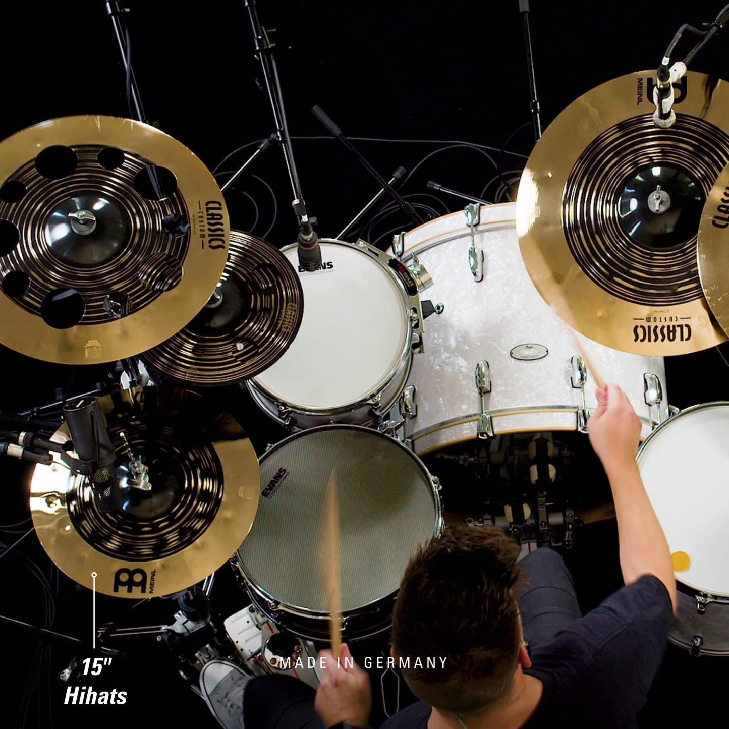MEINL Cymbals マイネル Classics Custom Dual Series ハイハットシンバル Dual Hihat ペア CCDUH 【国内正規品】