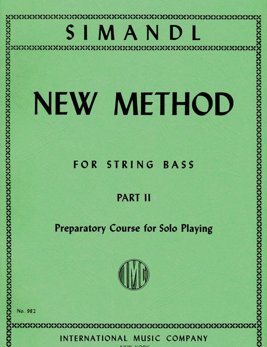 New Method Part 2 for String Bass