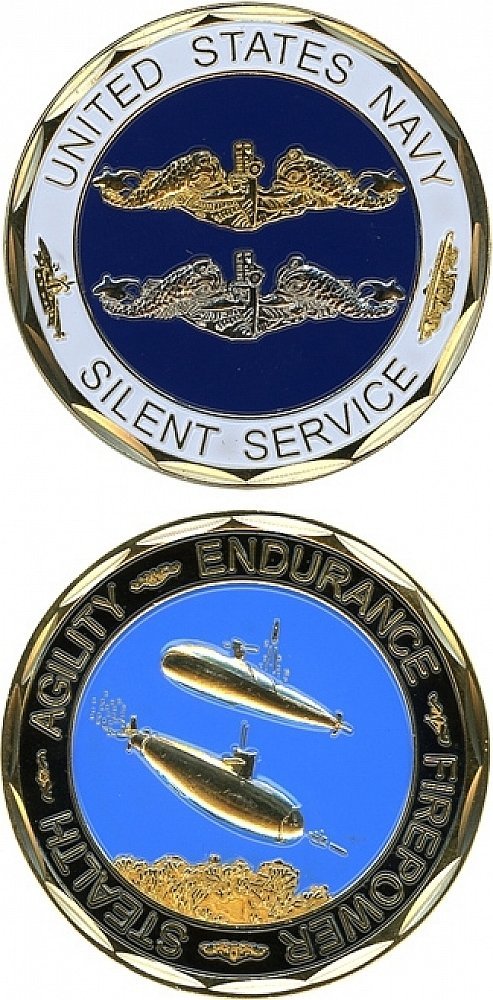 EC Silent Service Coin - Military Challenge Coin - Hobby Coin Collecting Products - Teen Adult - Metal