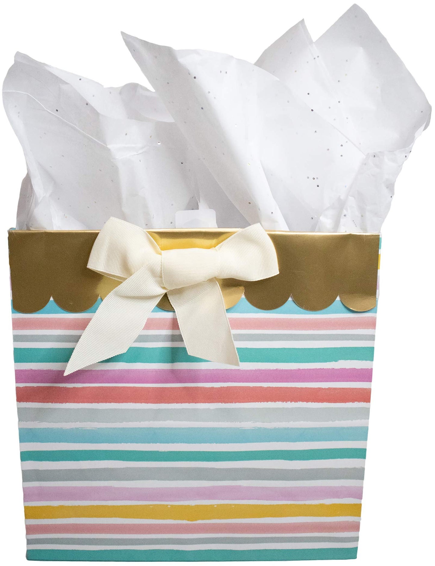 Made in USA 50-Sheet Gemstone Glitter Gift Tissue Paper Pack, 20x30