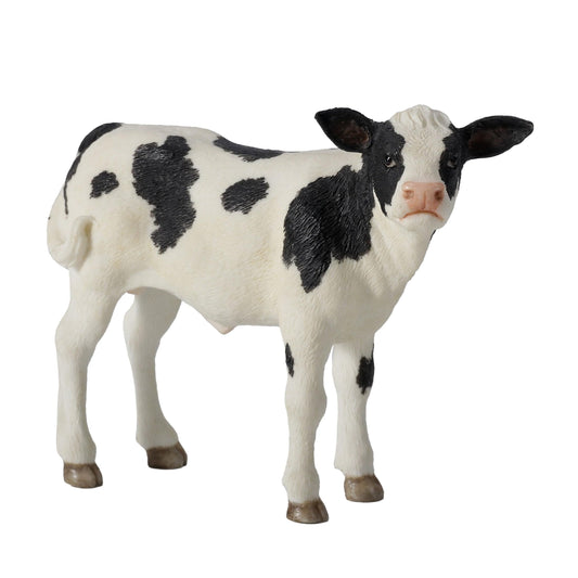 Unicorn Studios 4 Inch Tall Holstein Calf Cow Cute Farm Animal Resin Figurine Collectible