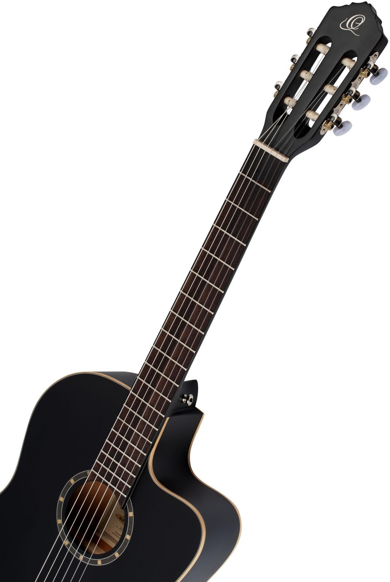 Ortega Guitars Family Series 6 String Acoustic-Electric Guitar, Right (RCE125SN-SBK)