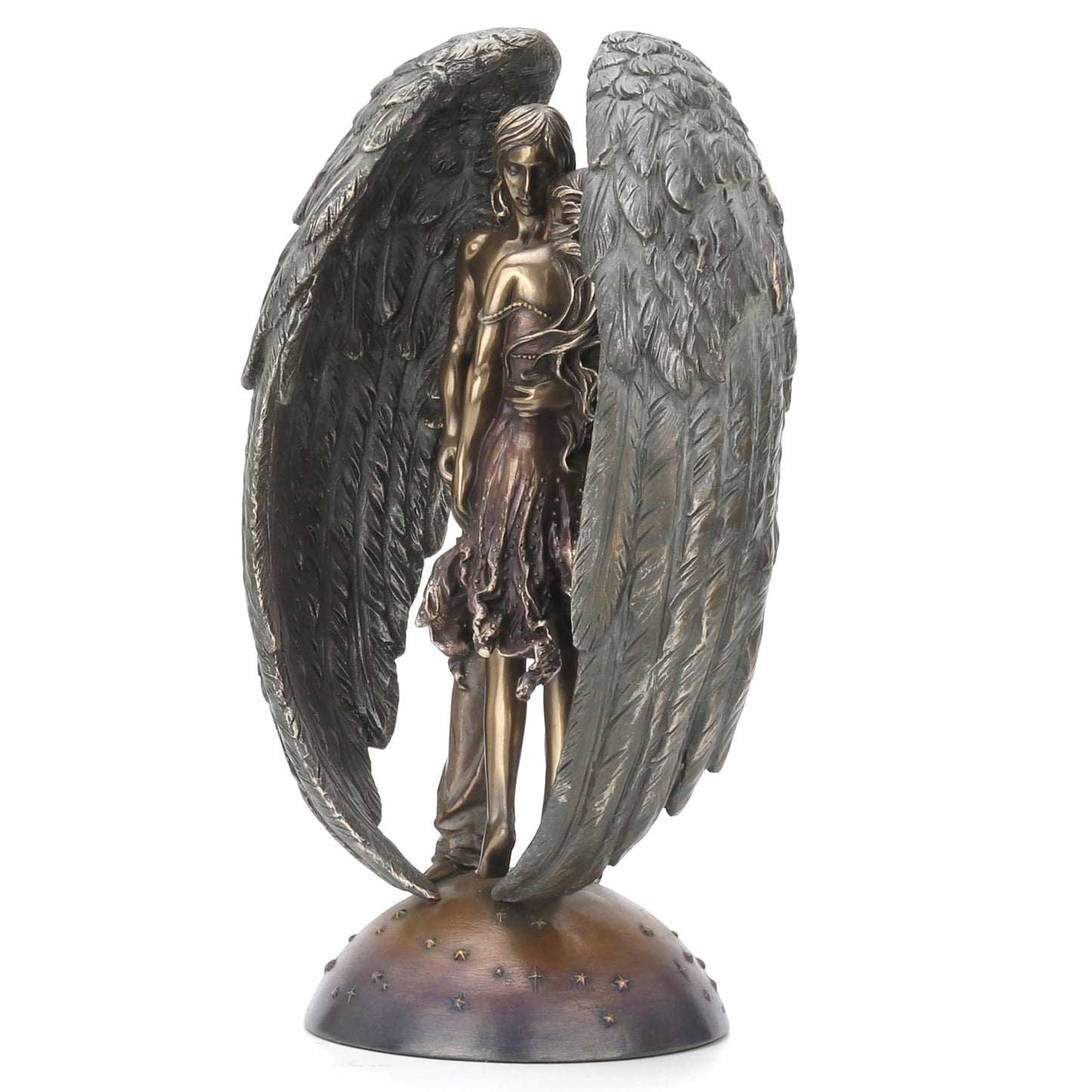 Unicorn Studios 10 1/4 Inch Guardian Angel Statue Cold Cast Resin Bronze Finish by Selina Fenech