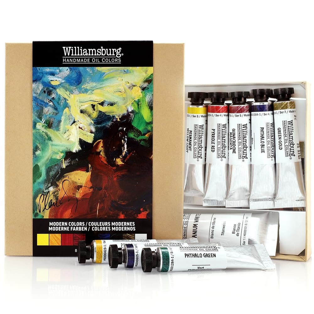 Williamsburg Artist Oil Colors by GOLDEN, Black, Gray and White, Professional Oil Paint