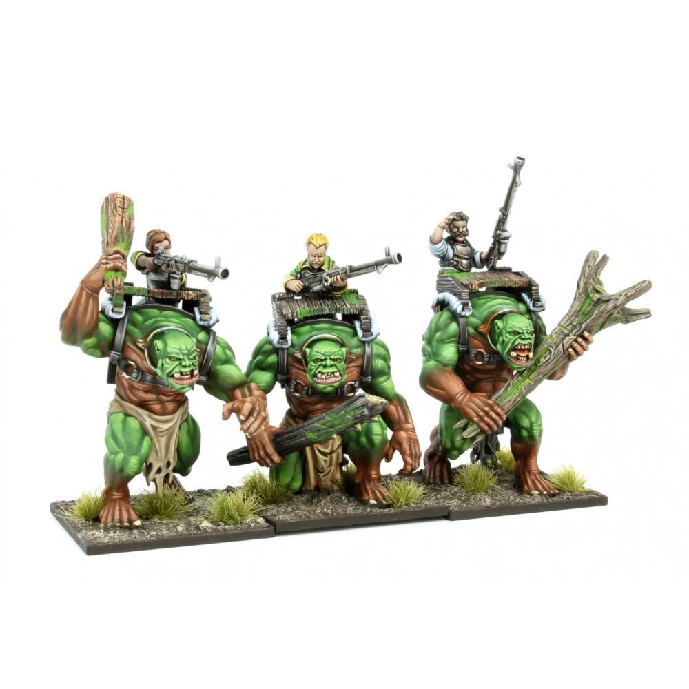 Mantic Games Kings of War 3E: Halfling - Forest Troll Gunners Regiment