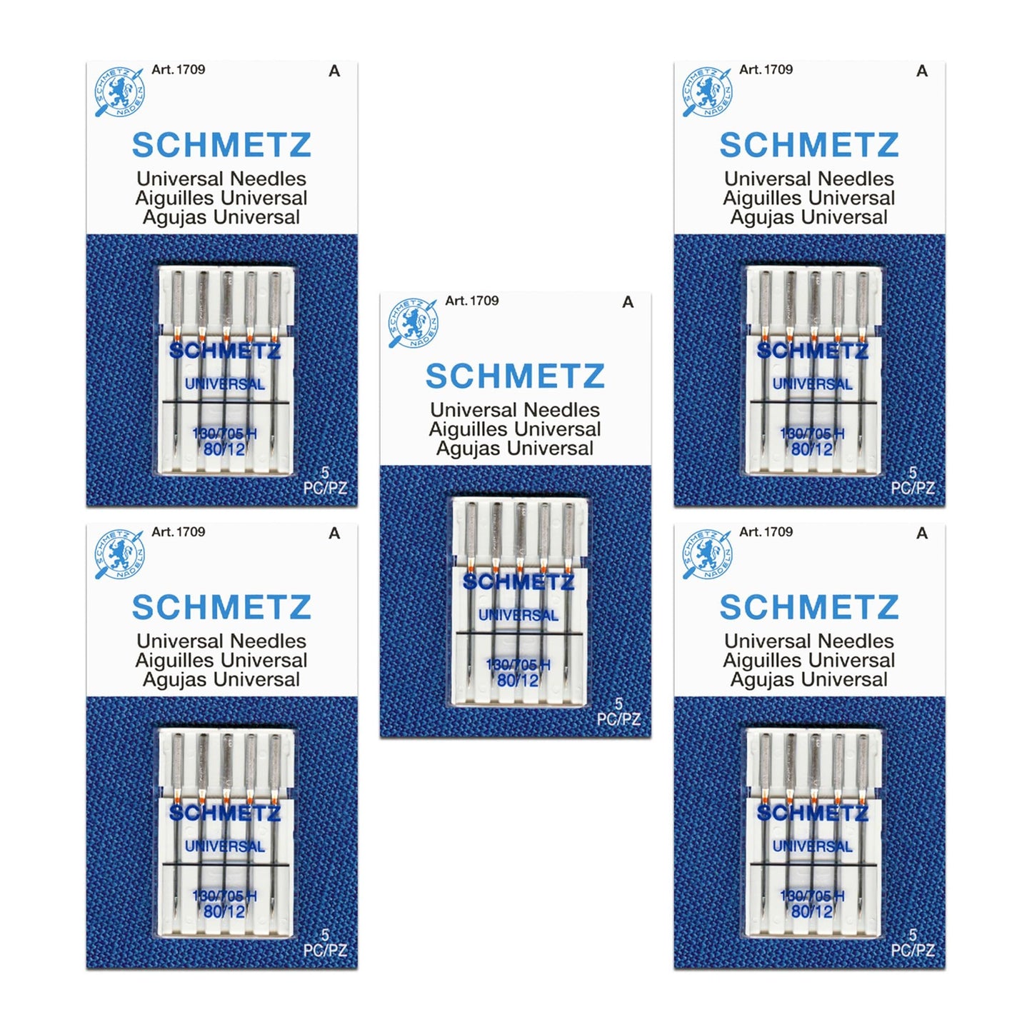 SCHMETZ Universal Sewing Machine Needles - Heavy Duty Multi Purpose Sewing Kit Supplies, Size 80/12