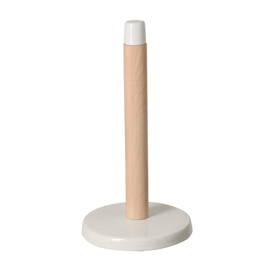 Casafina Ceramic Stoneware 13" Paper Towel Holder - Fattoria Collection, White | Microwave & Dishwasher Safe Dinnerware | Food Safe Glazing | Restaurant Quality Serveware