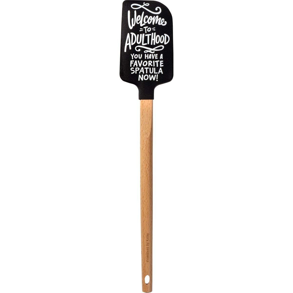 Primitives by Kathy Adulthood Silicone Spatula With A Wooden Handle