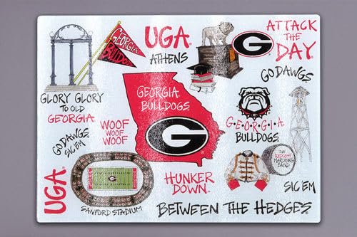 Magnolia Lane Georgia Bulldogs Glass Board