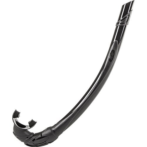 IST SN36 Flexible Foldable 100% Silicone Non-Purging Snorkel (Black)
