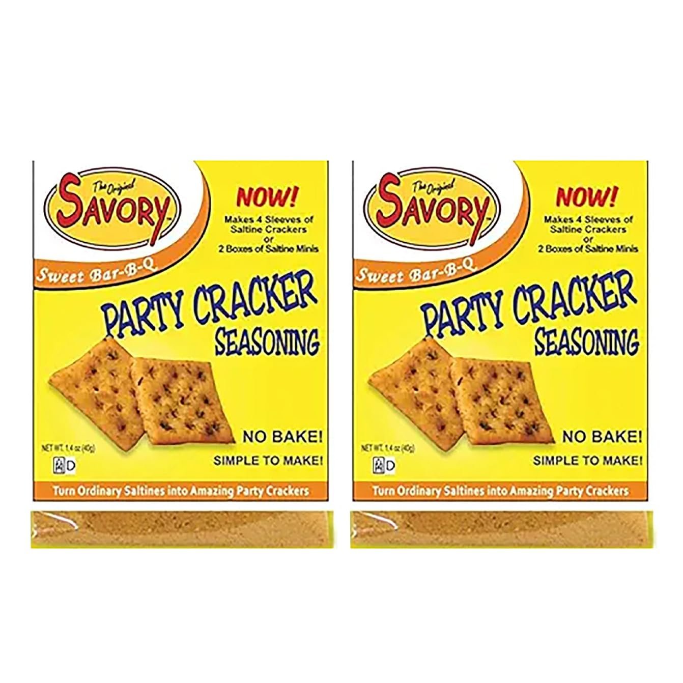 Savory Saltine Seasoning, 1.4 Ounce, Sweet Bar-B-Q, 2 Pack