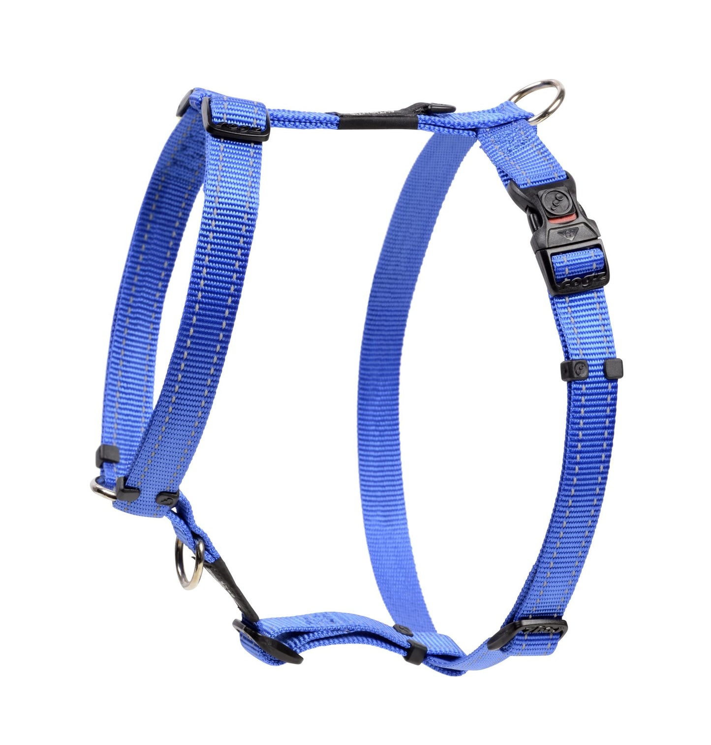 Rogz Utility Large 3/4-Inch Reflective Fanbelt Adjustable Dog H-Harness