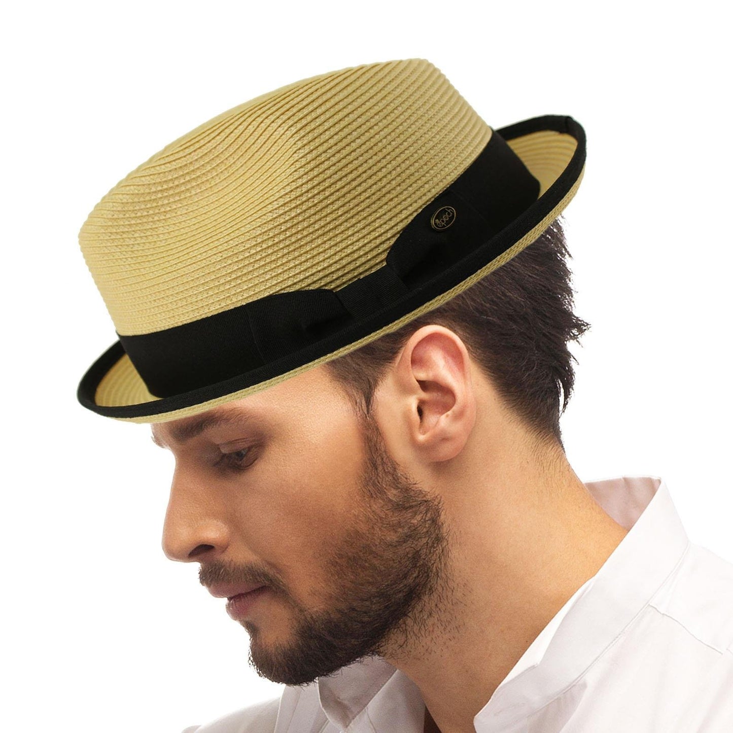 Epoch Men's Classy Travel Crushable 2tone Derby Fedora Upturn Curl Brim Hat