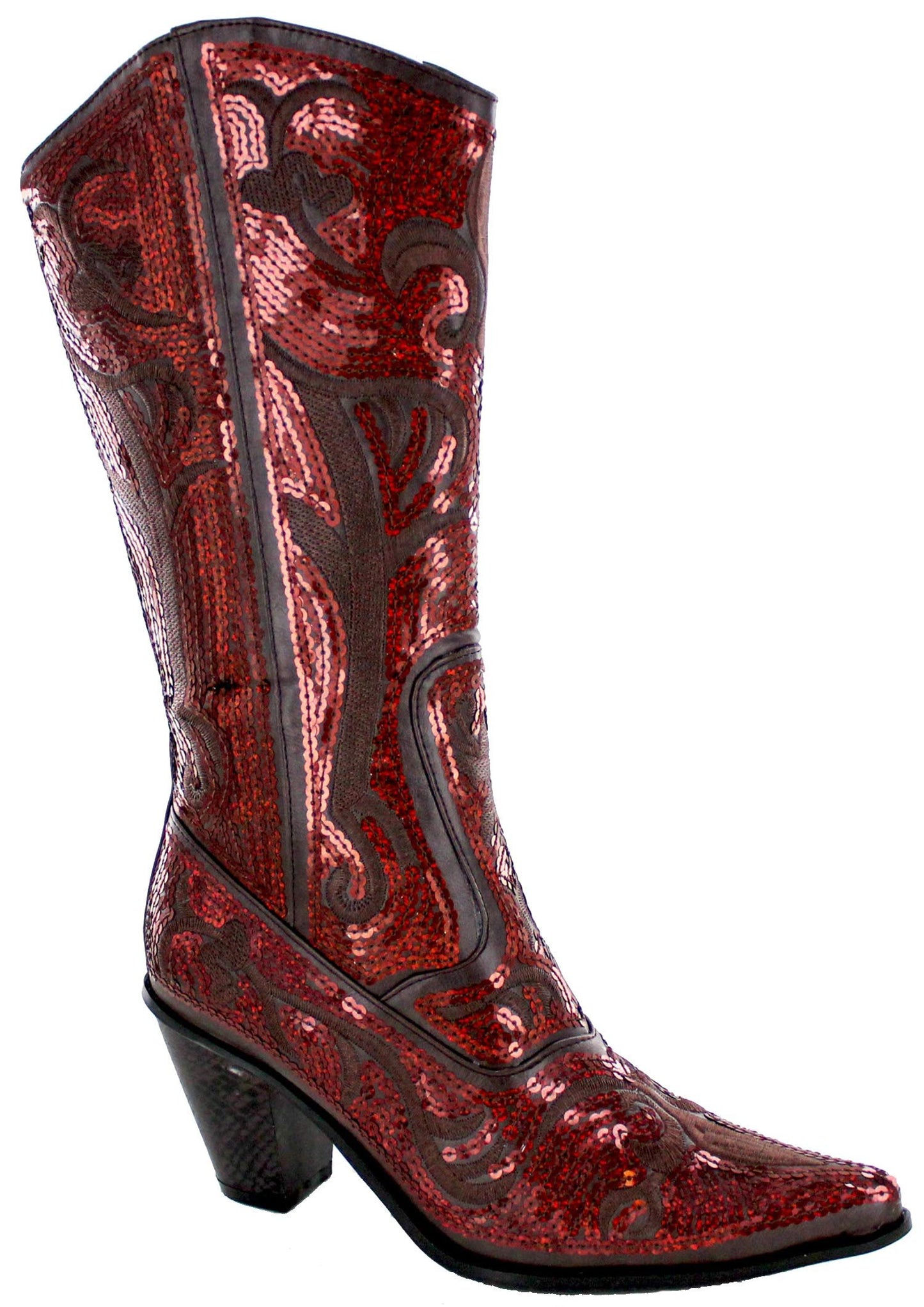 Helen's Heart Bling Boots LB-0290-12 (7, Silver)