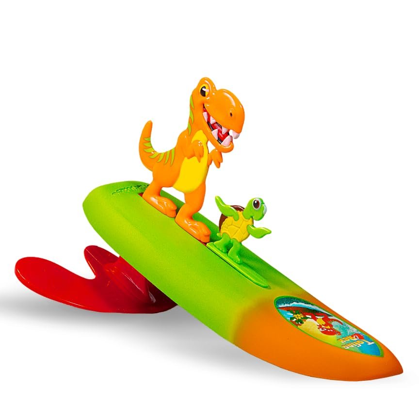 Surfer Dudes Legends & Surfer Pets Wave Powered Mini-Surfer, Pet and Surfboard Beach Toy