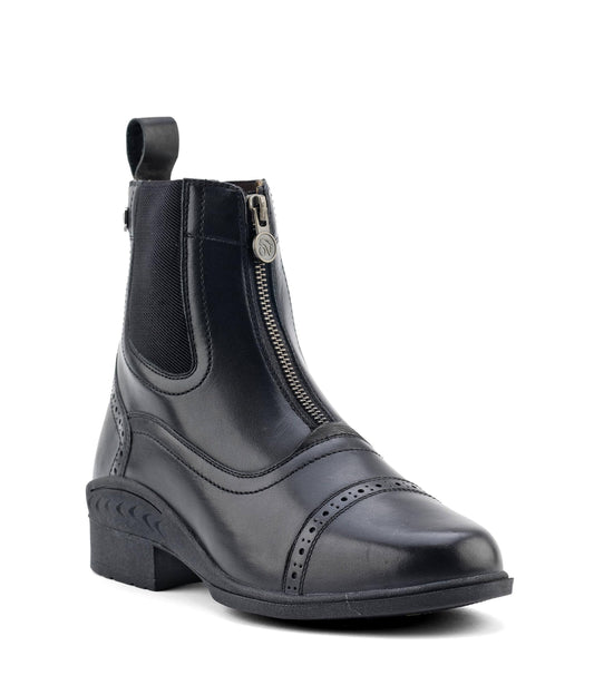 Ovation Women's Comfortable Durable Warm Water-Resistant Leather Equestrian Horse Riding Tuscany Zip Paddock Boot