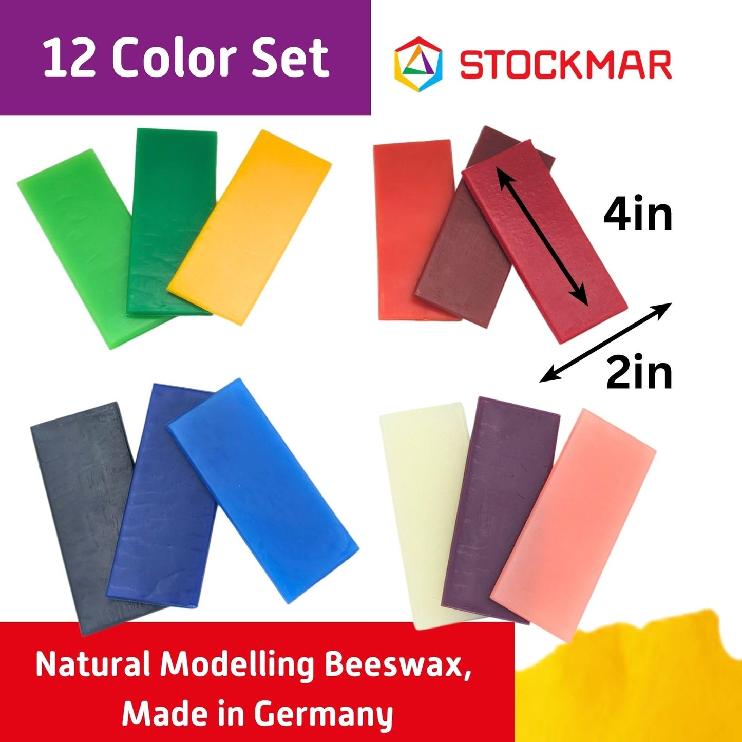 STOCKMAR Modelling Beeswax Sheets in a Cardboard Box