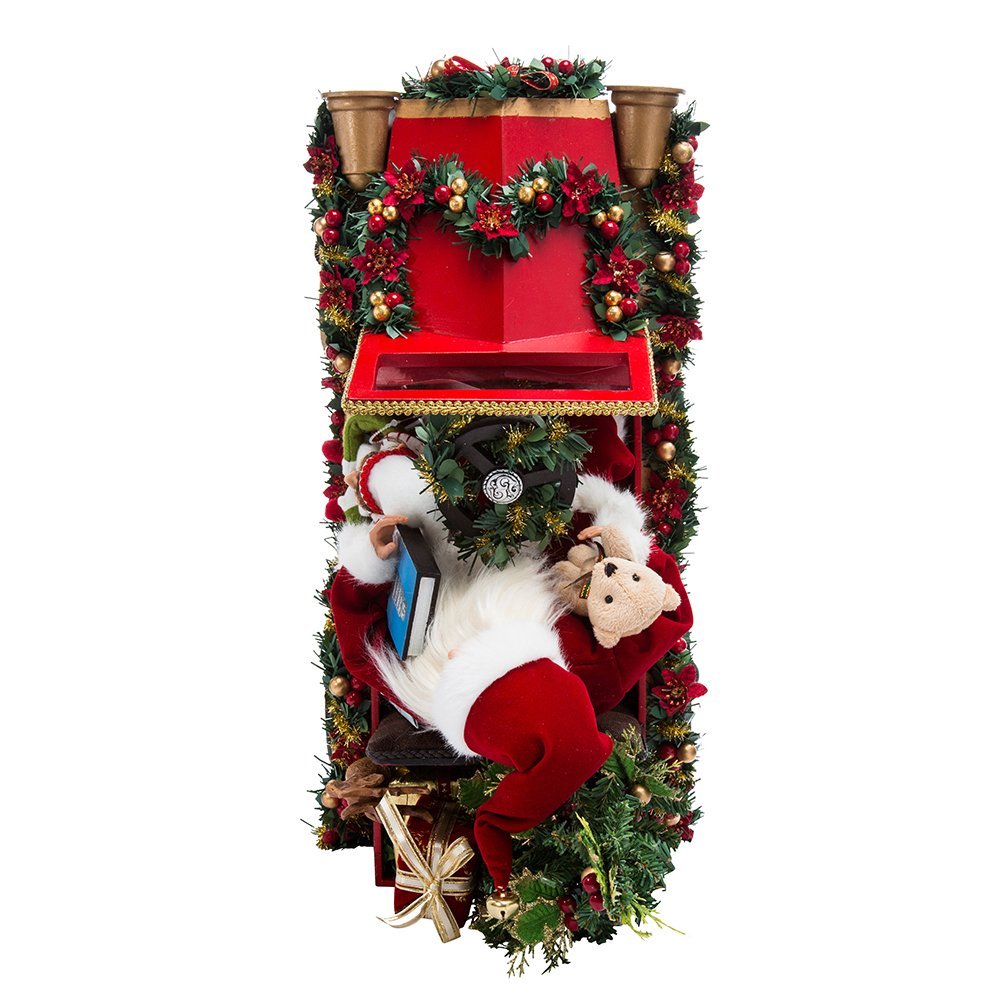 Kurt S. Adler Kurt Adler 22-Inch Santa Driving Car Tablepiece