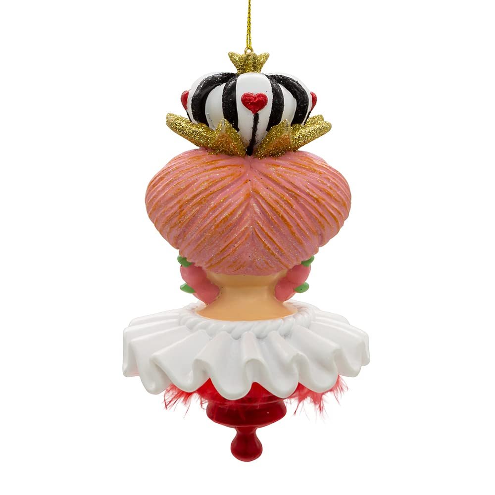 Kurt Adler 6.25-Inch Hollywood Hats Queen of Hearts