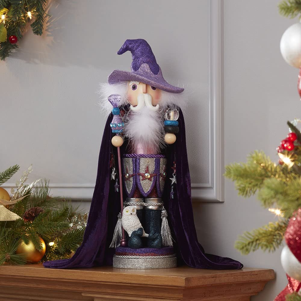 Kurt S. Adler, Inc. HA0394 Kurt Adler 18" Hollywood Purple Wizard Nutcracker
