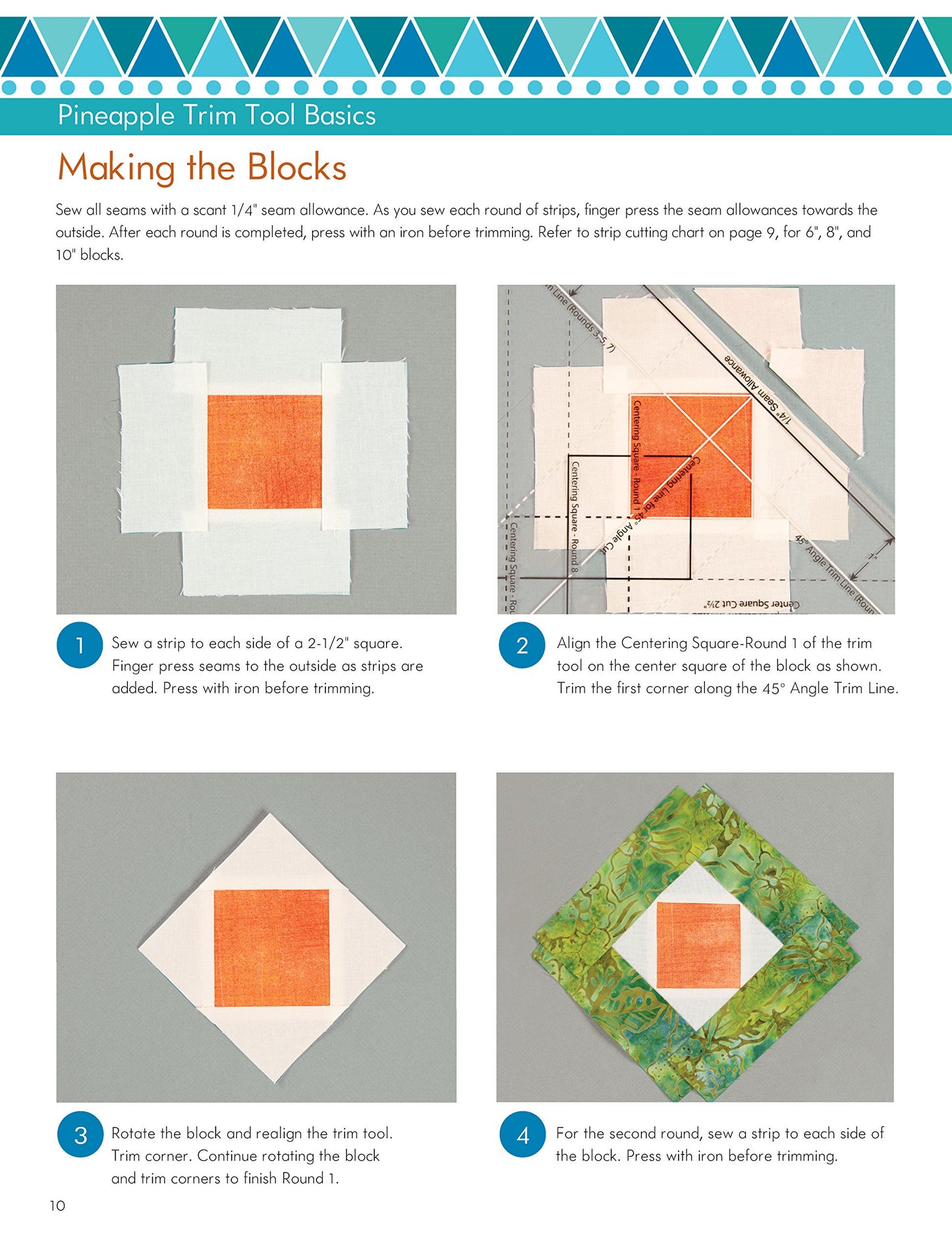 Pineapple Play Quilts & Projects: 14 Projects Using the Creative Grids(R) 10-Inch Pineapple Trim Tool (Landauer) Create Perfect 6-, 8-, or 10-Inch Finished Blocks with No Math and No Measuring