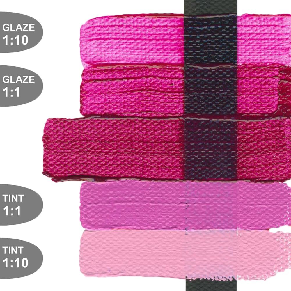 Heavy Body Acrylics by GOLDEN, Quinacridone Magenta, 16 fl. oz. Jar, Professional Acrylic Paint, Transparent