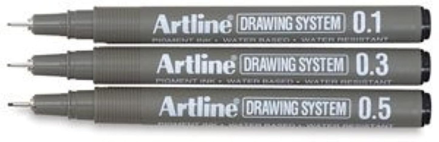 Artline Drawing Pens - Drawing Pens, Set of 3