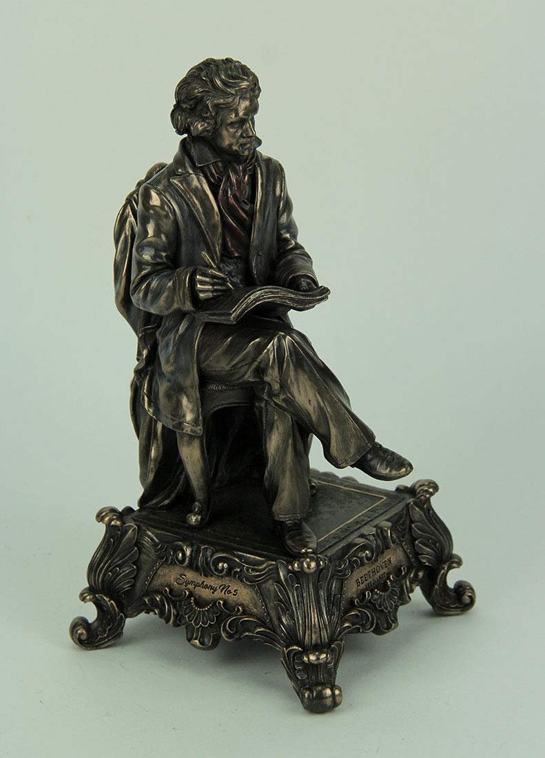 Veronese Design Ludwig Van Beethoven Bronze Finished Music Box