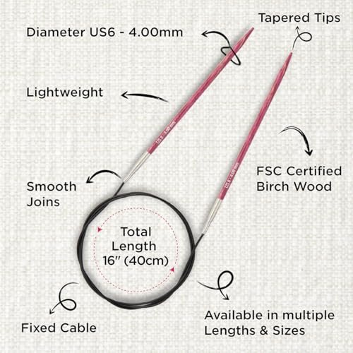 KnitPro Dreamz Fixed Circular Needles 16" (40cm)