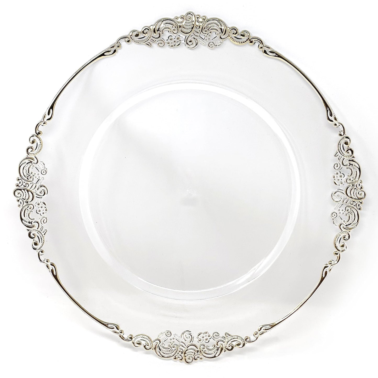 allgala Heavy Quality Round Charger Plates - Elegant Gold Chargers for Dinner Plates