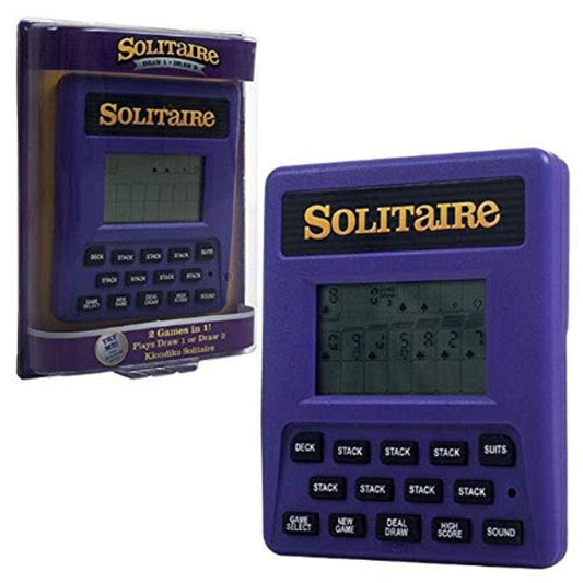 Trademark Poker Electronic Handheld Solitaire Game, Purple, 0.75" L x 3.375" W x 4.25" H