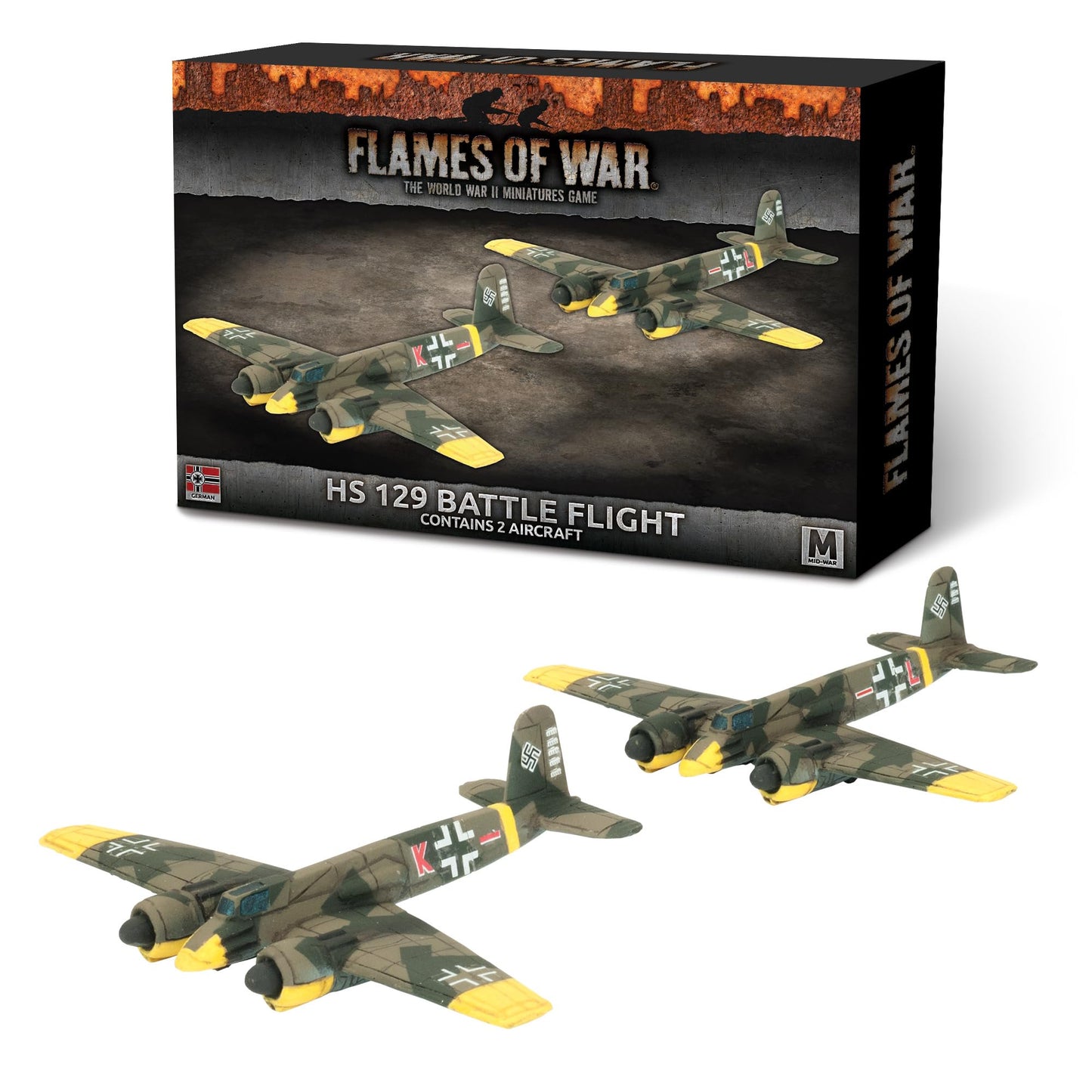 Flames of War: Mid War: German: HS 129 Battle Flight (GBX135)