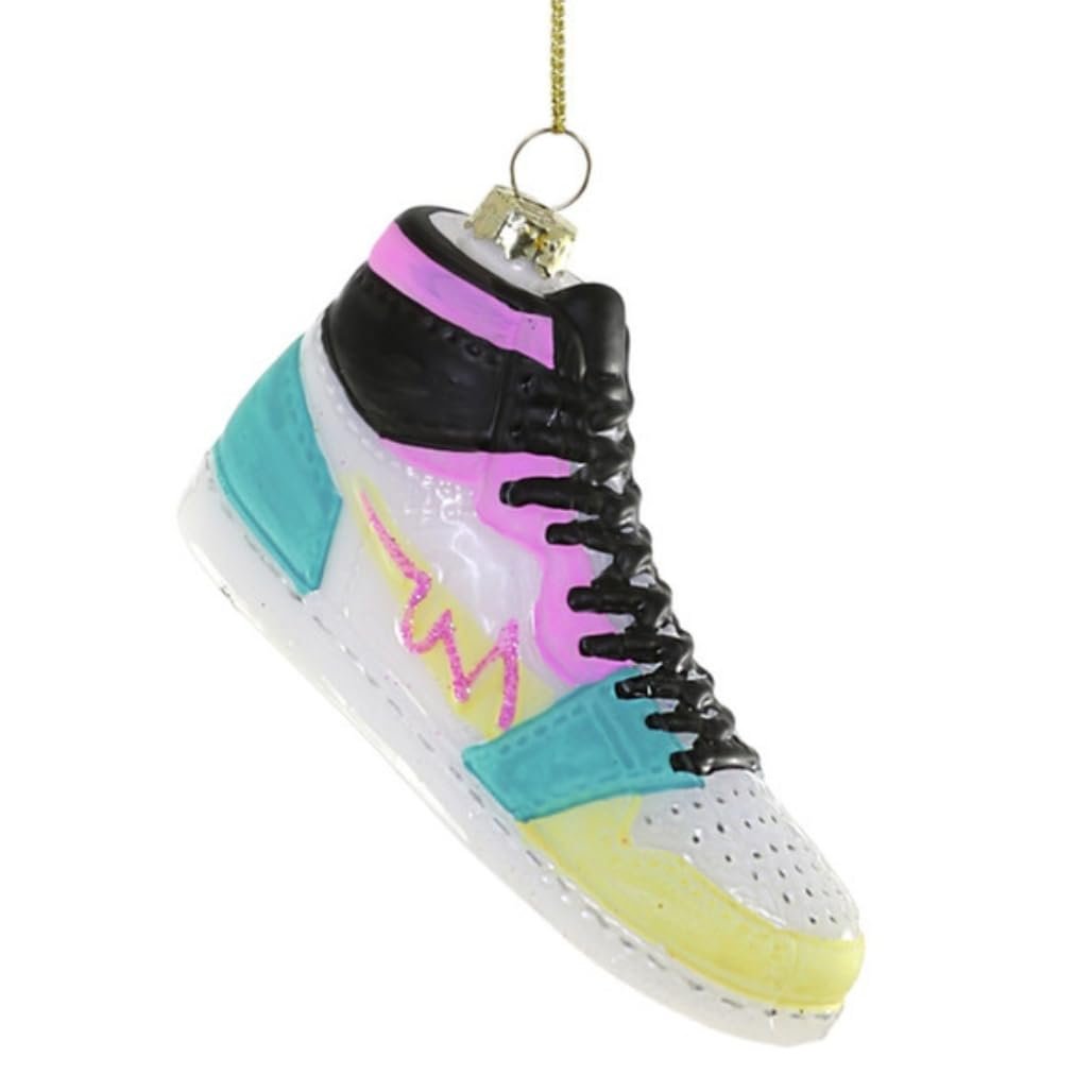 Cody Foster & Co High Top Sneaker Blown Glass Hanging Ornament GL-101
