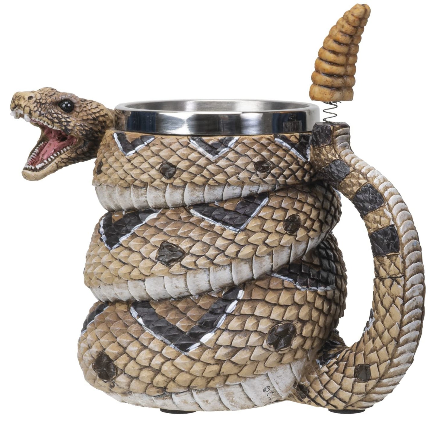SUMMIT COLLECTION Rattlesnake Coffee Mug Cup 16 fl oz Diamondback Rattler Beer Tankard