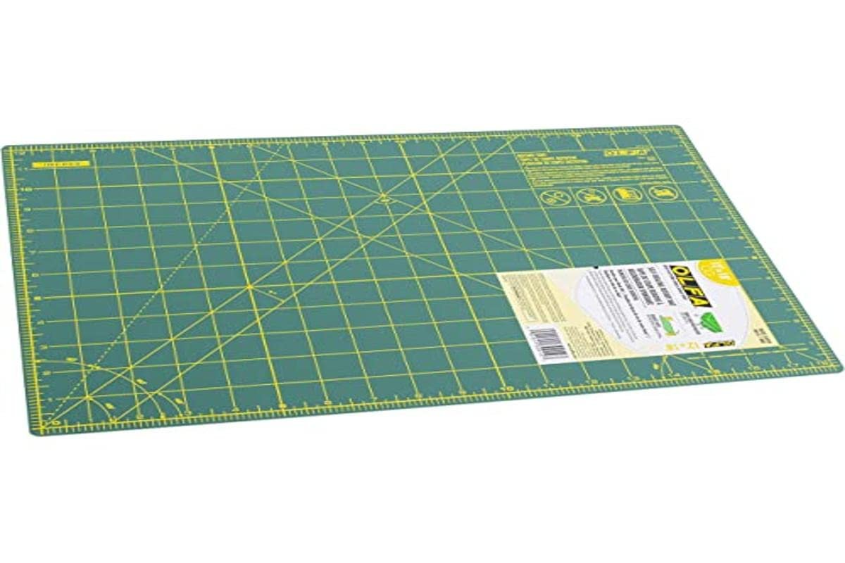 OLFA Self Healing Rotary Cutting Mat - Double Sided Cutting Mat with Grid for Quilting, Sewing, Fabric, & Crafts, Designed for Use with Rotary Cutters