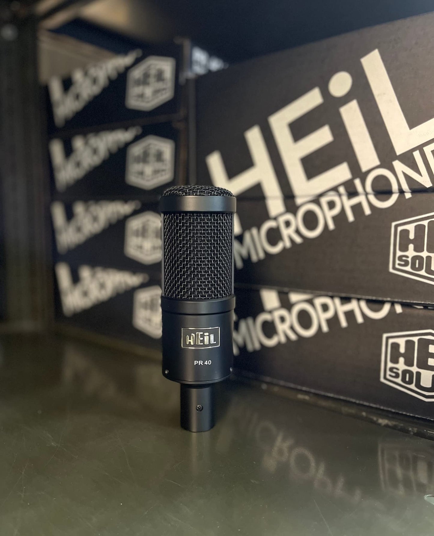 Heil PR 40 Dynamic Microphone for Streaming, Podcast, Recording, and Broadcast, XLR Microphone for Live Music, Wide Frequency Response, Smooth Sound, Superior Rear Noise Rejection, Durable